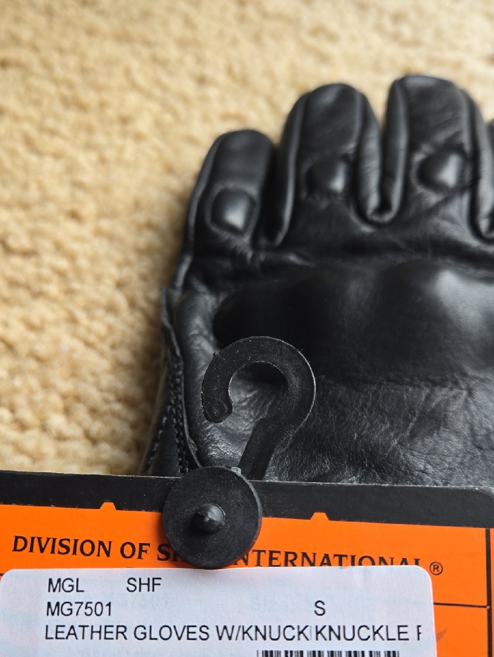 Leather Motorcycle Riding Gloves - Picture 4 of 4